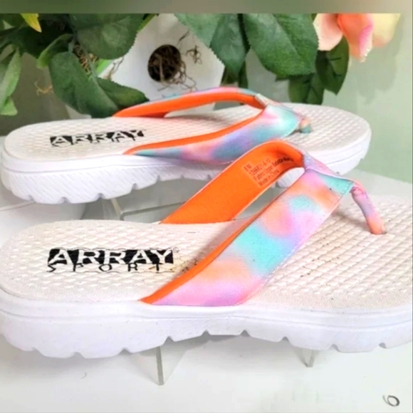 🎀Clearance🎀 ARRAY SPORT FLIP FLOP MAX CUSHION Slip On Sandals Tie Dye - Picture 2 of 5